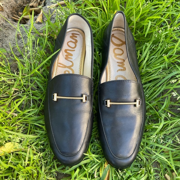 - Sam Edelman Loraine Black Leather Loafers Size 7 womens - Picture 2 of 9